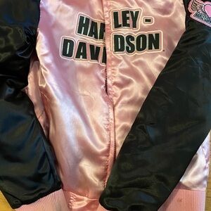 Harley-Davidson Black and Pink Jacket
